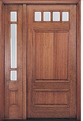 4 lite craftsman door with sidelight