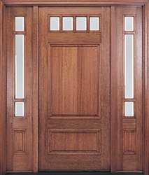 4 lite craftsman door with sidelights